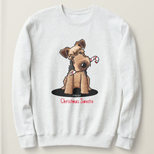 KiniArt Welsh Terrier Weihnachten Sweatshirt (Design vorne)