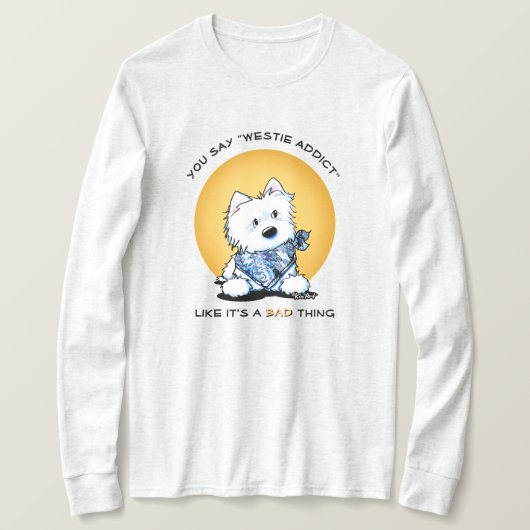 KiniArt Westie Addict T-Shirt (Design vorne)