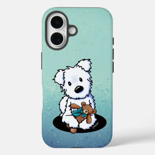 KiniArt Westie and Bear Case-Mate iPhone Hülle (Rückseite)
