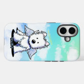 KiniArt Westie Angel Case-Mate iPhone Hülle (Rückseite (Horizontal))