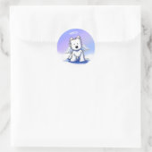 KiniArt Westie Angel Stickers (Tasche)