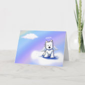 KiniArt Westie Angel Sympathy Card Karte (Vorderseite)