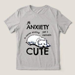 KiniArt Westie Angst Tri-Blend Shirt