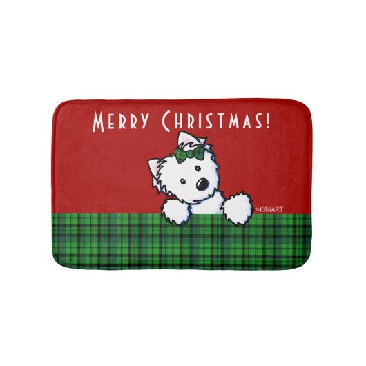 KiniArt Westie Badematte (Vorderseite)