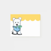 KiniArt Westie Bestie Post-it Notes Klebezettel (Vorderseite)