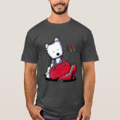KiniArt Westie Bits O' Heaven T-Shirt (Vorderseite)