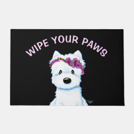 KiniArt Westie Blossom Fußmatte