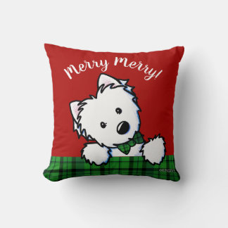 KiniArt Westie Boy & Girl Weihnachten Kissen