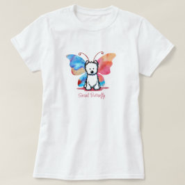 KiniArt Westie Butterfly T-Shirt