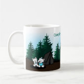 KiniArt Westie Camping Kaffee Tasse (Links)