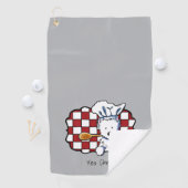 KiniArt Westie Chef Golfhandtuch (Insitu)