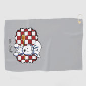 KiniArt Westie Chef Golfhandtuch (Horizontal)