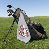 KiniArt Westie Chef Golfhandtuch (Gras)