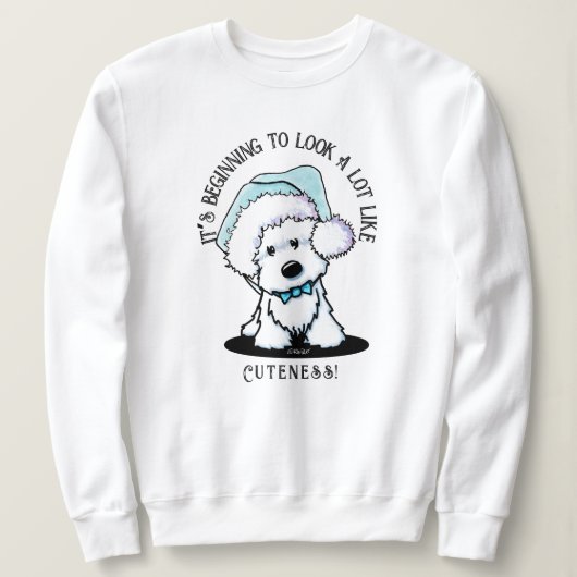 KiniArt Westie Christmas Sweatshirt (Design vorne)
