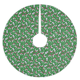 KiniArt Westie Christmas Tree Skirt Polyester Weihnachtsbaumdecke