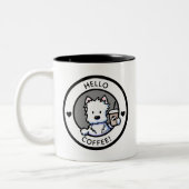 KiniArt Westie Coffee Tasse (Links)