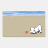 KiniArt Westie Crab Post-it Klebezettel (Vorderseite)