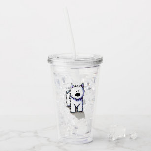 KiniArt Westie Der Hund Acrylic Tumbler Acryltrinkbecher