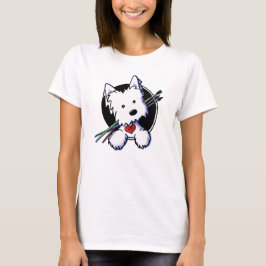 KiniArt Westie Dog Artist T-Shirt