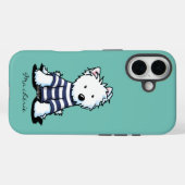 KiniArt Westie Dog iPhone Case (Rückseite (Horizontal))