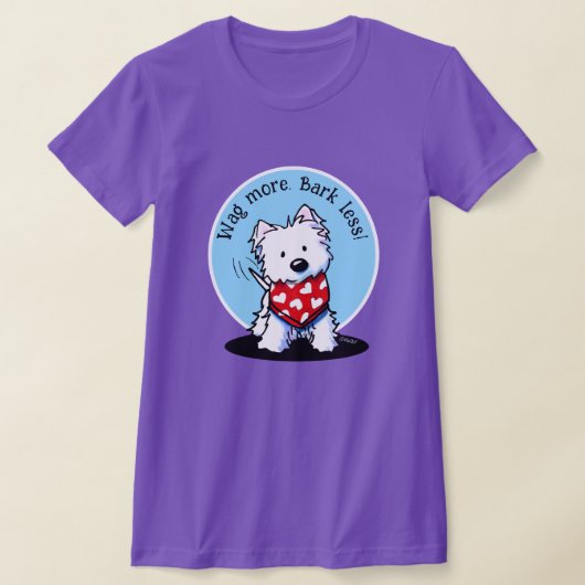 KiniArt Westie Dog T-Shirt (Ablage )