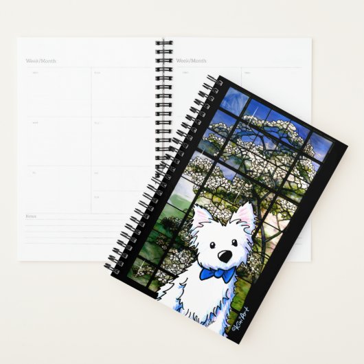 KiniArt Westie Dogwood Tree Planner Planer (Anzeige)