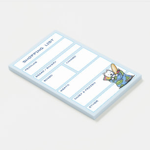 KiniArt Westie Einkauf-Liste Post-it Klebezettel