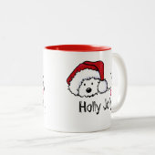 KiniArt Westie Festliche Weihnachtsfeier Tasse (VorderseiteRechts)