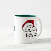 KiniArt Westie Festliche Weihnachtsfeier Tasse (VorderseiteRechts)