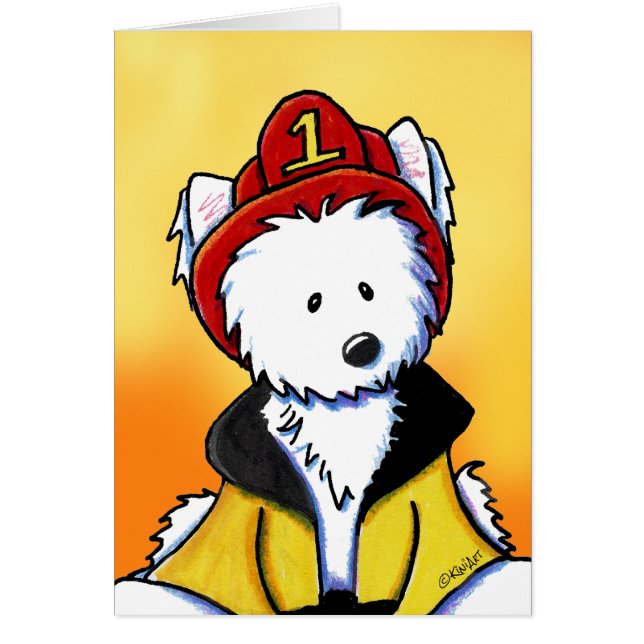 KiniArt Westie Fire Fighter (Vorne)