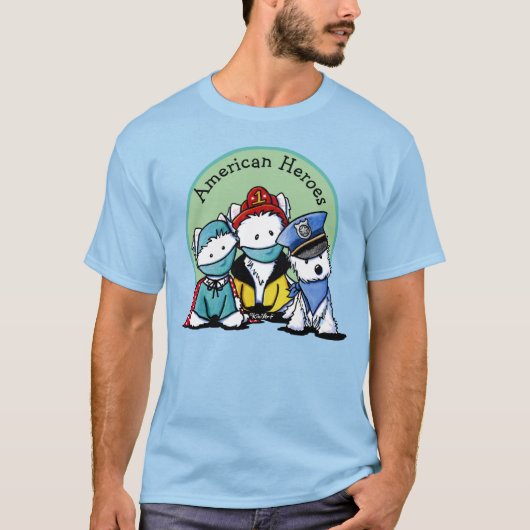 KiniArt Westie First Responder T-Shirt (Vorderseite)