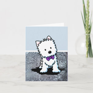 KiniArt Westie Fliege Einladung