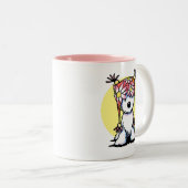 KiniArt Westie Floral Hat Tasse (VorderseiteRechts)