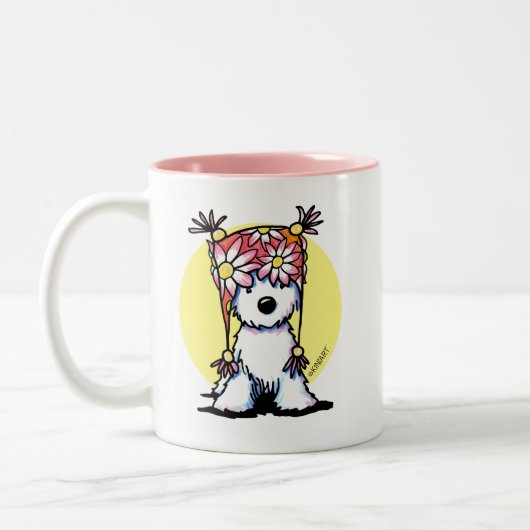 KiniArt Westie Floral Hat Tasse (Links)