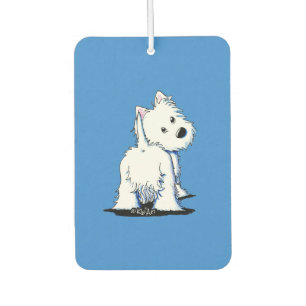 KiniArt Westie Fluffybutt Autolufterfrischer