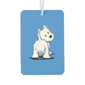 KiniArt Westie Fluffybutt Autolufterfrischer (Rückseite)