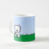 KiniArt Westie Garden Helper Dog Kaffeetasse (Vorderseite Links)