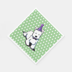 KiniArt Westie Geburtstag Serviette