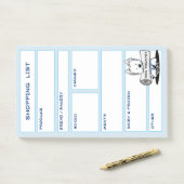 KiniArt Westie Grocery List Postit Post-it Klebezettel (Auf Schreibtisch)