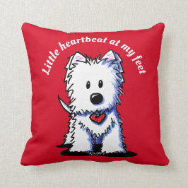 KiniArt Westie Heartbeat Kissen