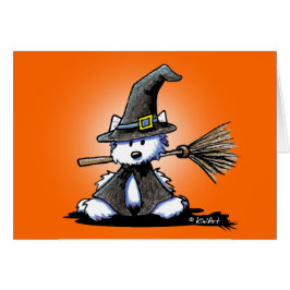 KiniArt Westie Hexenkarte Halloween