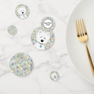 KiniArt Westie Impressions Confetti Konfetti