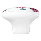 KiniArt Westie Impressions Floral Keramikknauf (Seitenansicht)