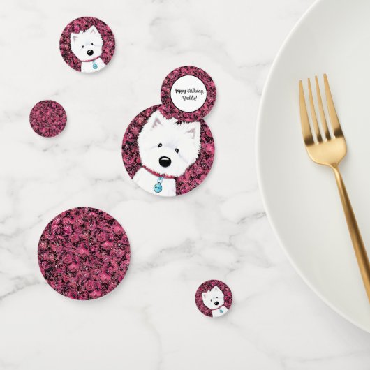 KiniArt Westie Impressions Floral Konfetti (Gruppe)