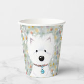 KiniArt Westie Impressions Paper Cups Pappbecher (Vorderseite)