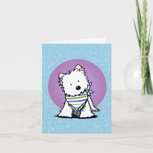 KiniArt Westie Karte (Vorderseite)