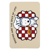 KiniArt Westie Koch Magnet (Vertikal)