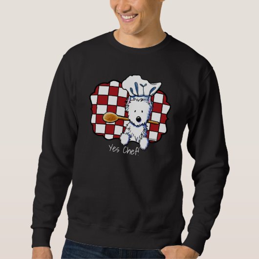 KiniArt Westie Koch Sweatshirt (Vorderseite)