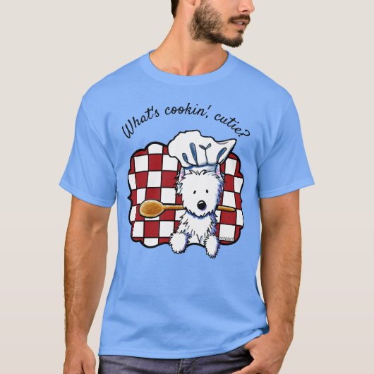 KiniArt Westie Koch T-Shirt (Vorderseite)