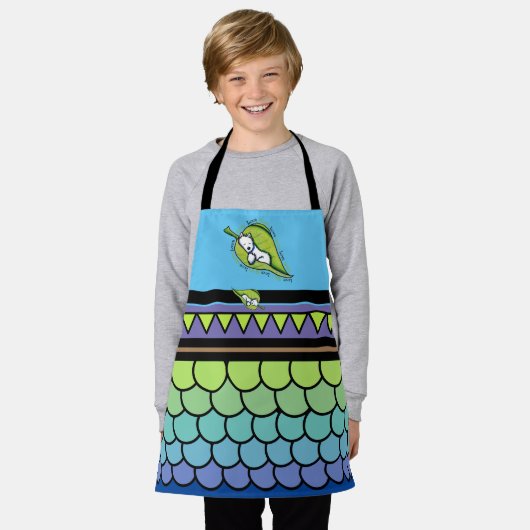 KiniArt Westie Live Green All-Over Print Schürze (Getragen)